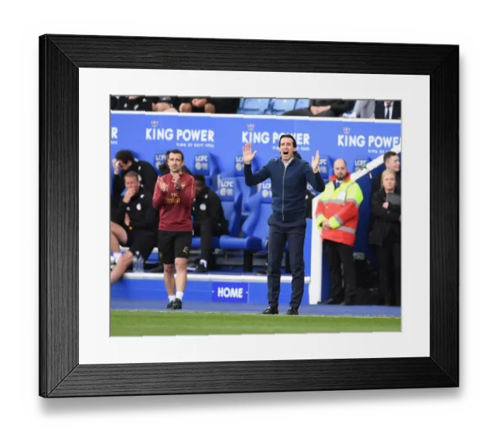 Framed Print : Unai Emery Leads Arsenal Against Leicester City in Premier League Showdown Framed Print : Unai Emery Leads Arsenal Against Leicester City in Premier League Showdown