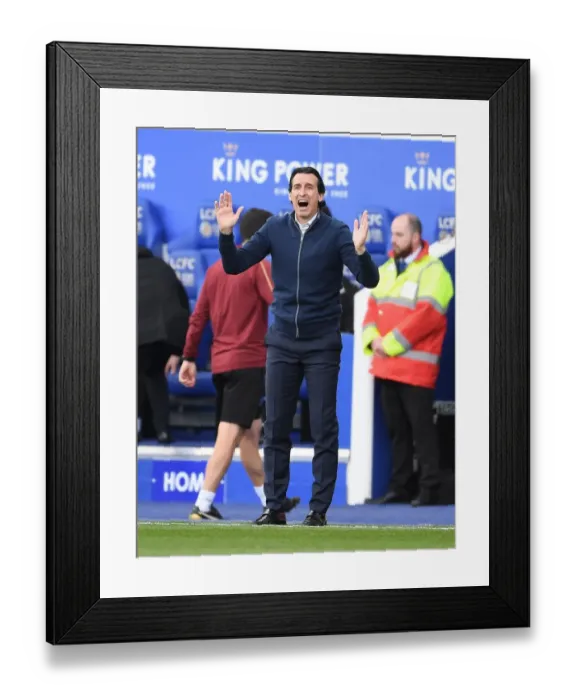 Framed Print : Unai Emery Leads Arsenal Against Leicester City in Premier League Showdown Framed Print : Unai Emery Leads Arsenal Against Leicester City in Premier League Showdown