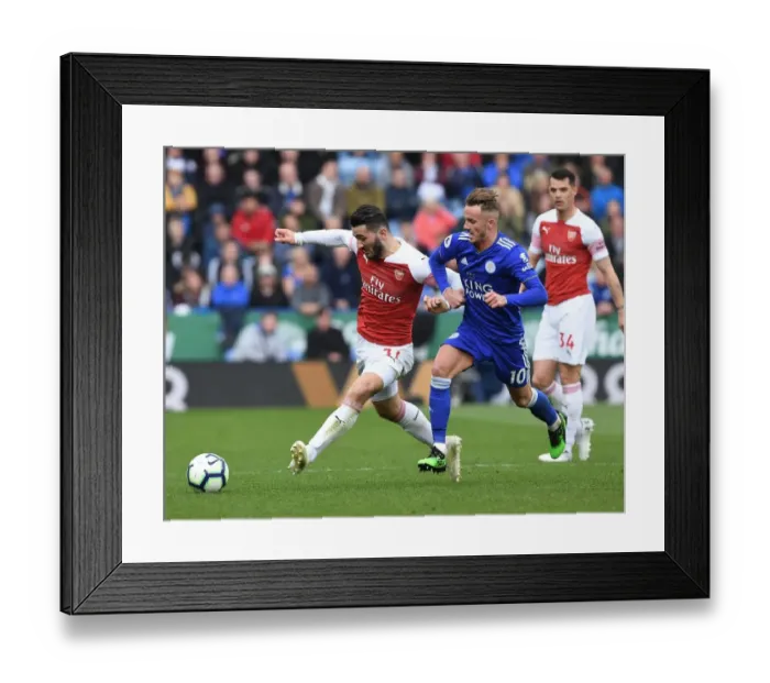 Framed Print : Sead Kolasinac Breaks Past James Maddison: Leicester City vs. Arsenal FC, Premier League 2018-19 Framed Print : Sead Kolasinac Breaks Past James Maddison: Leicester City vs. Arsenal FC, Premier League 2018-19