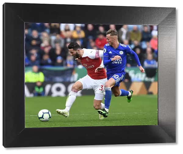 Sead Kolasinac Overpowers James Maddison: Leicester City vs. Arsenal, Premier League 2018-19 - Kolasinac's Powerful Surge Past Maddison