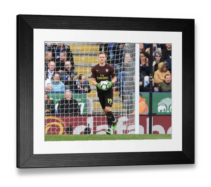 Framed Print : Arsenal's Bernd Leno in Action Against Leicester City - Premier League Showdown (2018-19)