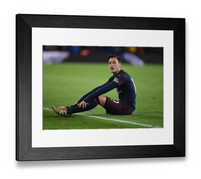 Framed Print : Mesut Ozil in Action: Arsenal vs. Wolverhampton Wanderers, Premier League 2018-19