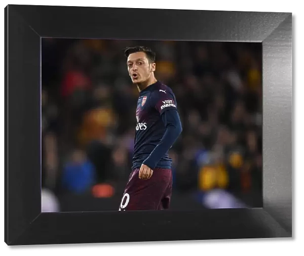 Mesut Ozil in Action: Wolverhampton Wanderers vs. Arsenal FC, Premier League 2018-19