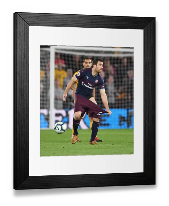 Framed Print : Sokratis of Arsenal in Action against Wolverhampton Wanderers, Premier League 2018-19 Framed Print : Sokratis of Arsenal in Action against Wolverhampton Wanderers, Premier League 2018-19