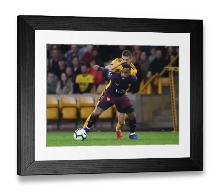 Framed Print : Lacazette vs. Coady: A Battle of Wits in the Premier League Framed Print : Lacazette vs. Coady: A Battle of Wits in the Premier League