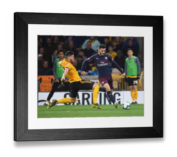 Framed Print : Clash at Molineux: Wolverhampton Wanderers vs. Arsenal FC, Premier League 2018-19 - Sead Kolasinac Faces Off Against Matt Doherty Framed Print : Clash at Molineux: Wolverhampton Wanderers vs. Arsenal FC, Premier League 2018-19 - Sead Kolasinac Faces Off Against Matt Doherty