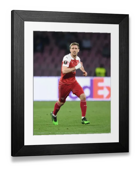 Framed Print : Nacho Monreal in Action: Arsenal's Europa League Battle at Napoli, 2019 Framed Print : Nacho Monreal in Action: Arsenal's Europa League Battle at Napoli, 2019