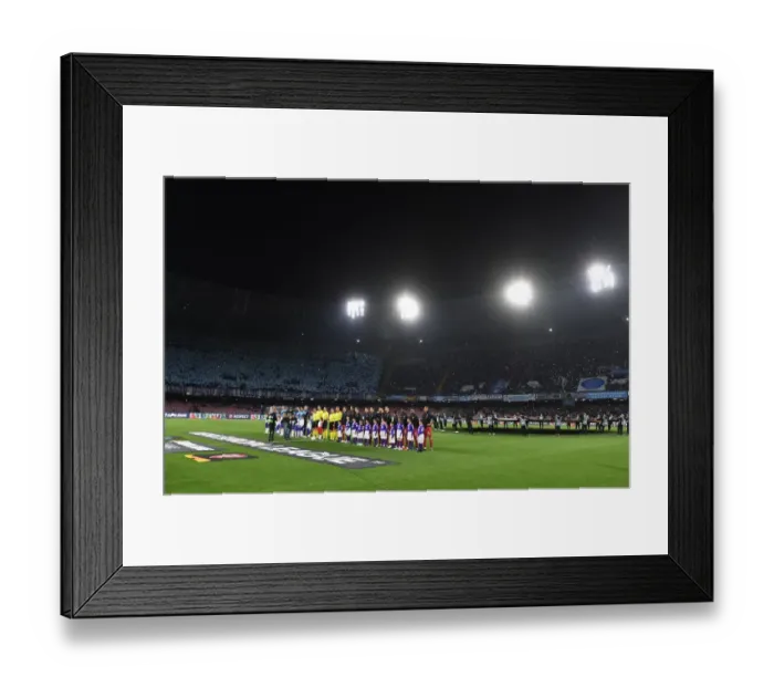 Framed Print : Clash of Titans: Arsenal vs. Napoli - UEFA Europa League Quarterfinal