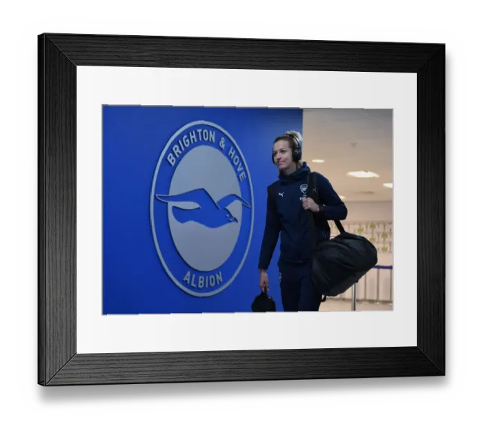 Framed Print : Arsenal's Janni Arnth Gears Up for FA WSL Clash Against Brighton & Hove Albion