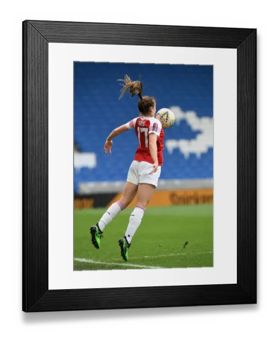 Framed Print : Arsenal's Lisa Evans in Action: Brighton & Hove Albion vs Arsenal Women