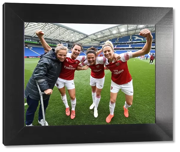 Arsenal Women Celebrate Historic League Title Win Over Brighton & Hove Albion