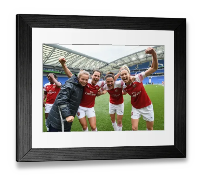 Framed Print : Arsenal Women Celebrate FA WSL Title Win: Kemme, Schnaderbeck, Veje, Arnth Framed Print : Arsenal Women Celebrate FA WSL Title Win: Kemme, Schnaderbeck, Veje, Arnth