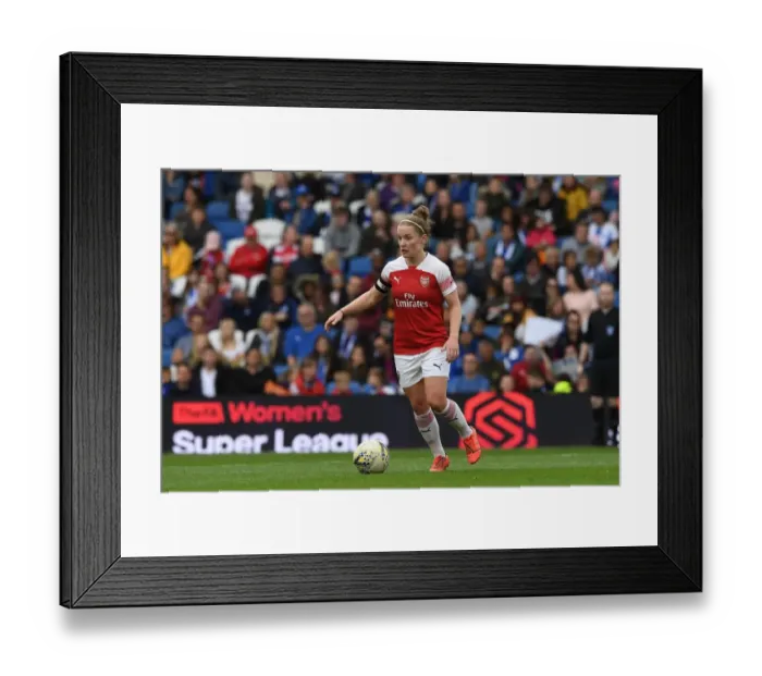 Framed Print : Arsenal's Kim Little Shines in Action against Brighton & Hove Albion
