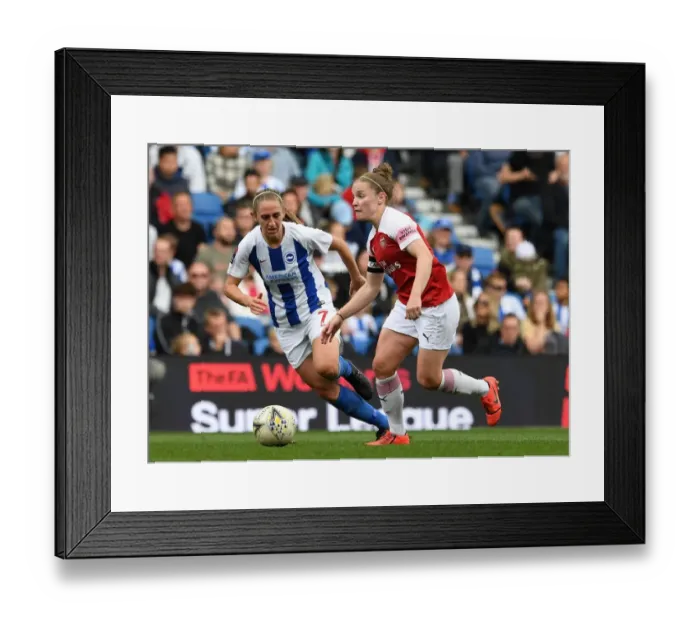 Framed Print : Clash of Talents: Kim Little vs. Aileen Whelan in FA WSL Showdown
