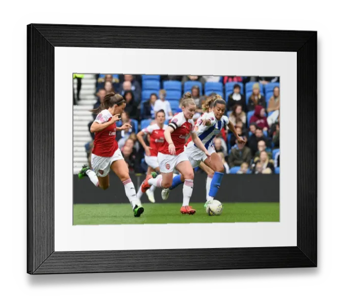 Framed Print : Clash of Talents: Kim Little vs. Fern Whelan in FA WSL Showdown