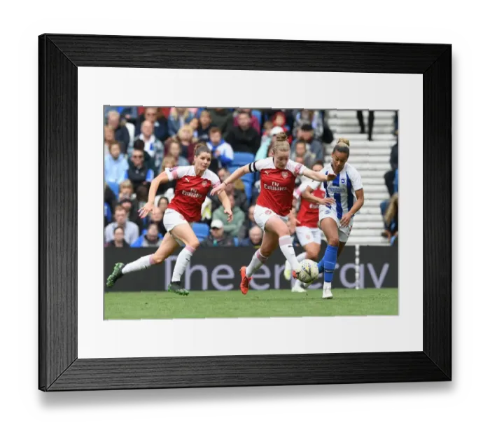 Framed Print : Clash of Midfield Maestros: Kim Little vs Fern Whelan in FA WSL Showdown