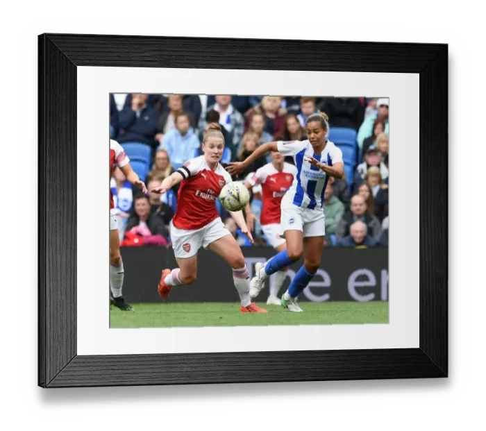 Framed Print : Clash of Talents: Kim Little vs. Fern Whelan - Arsenal Women vs. Brighton & Hove Albion Women