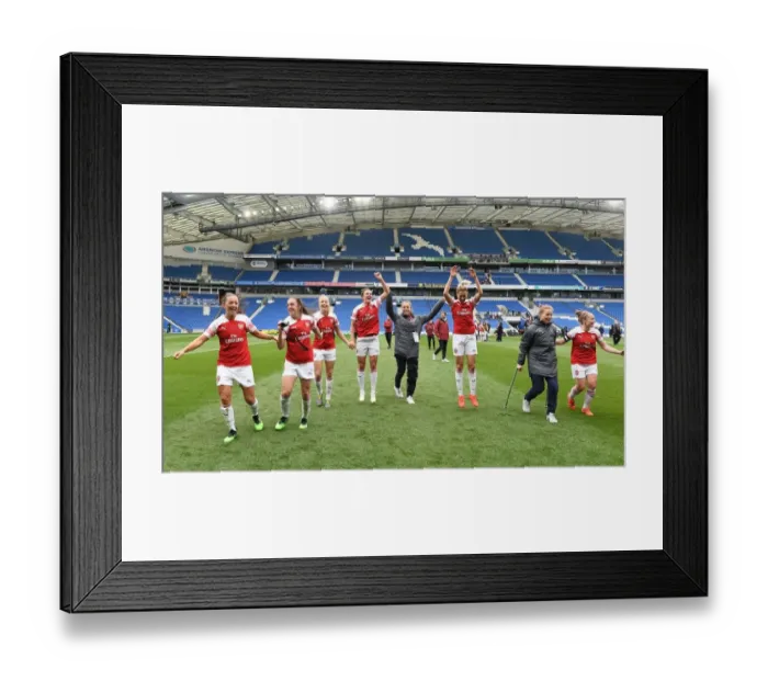 Framed Print : Arsenal Women Celebrate League Title Win Against Brighton & Hove Albion Framed Print : Arsenal Women Celebrate League Title Win Against Brighton & Hove Albion