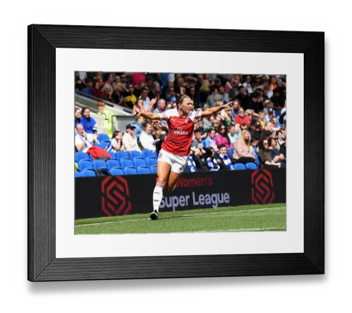 Framed Print : Katie McCabe Scores Arsenal's Second Goal: Brighton & Hove Albion Women vs Arsenal Women, FA WSL Framed Print : Katie McCabe Scores Arsenal's Second Goal: Brighton & Hove Albion Women vs Arsenal Women, FA WSL