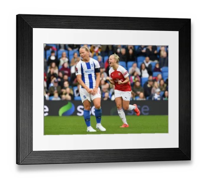 Framed Print : Beth Mead's Hat-Trick: Arsenal Women Triumph Over Brighton & Hove Albion Framed Print : Beth Mead's Hat-Trick: Arsenal Women Triumph Over Brighton & Hove Albion