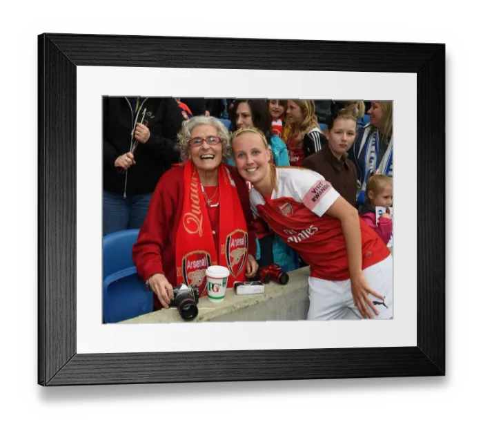 Framed Print : Beth Mead's Victory Embrace: Arsenal Women Triumph Over Brighton & Hove Albion Framed Print : Beth Mead's Victory Embrace: Arsenal Women Triumph Over Brighton & Hove Albion