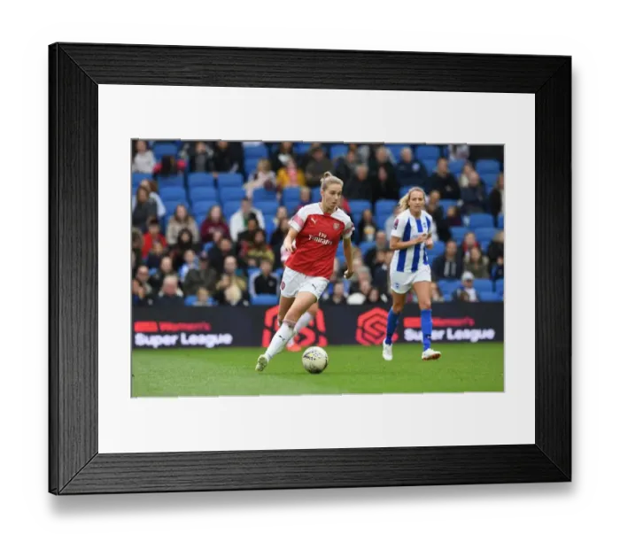 Framed Print : Vivianne Miedema's Dominant Performance: Arsenal Women Crush Brighton & Hove Albion