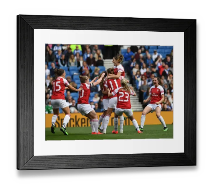 Framed Print : Vivianne Miedema Scores Dramatic Last-Minute Winner: Arsenal Women Edge Past Brighton & Hove Albion Framed Print : Vivianne Miedema Scores Dramatic Last-Minute Winner: Arsenal Women Edge Past Brighton & Hove Albion