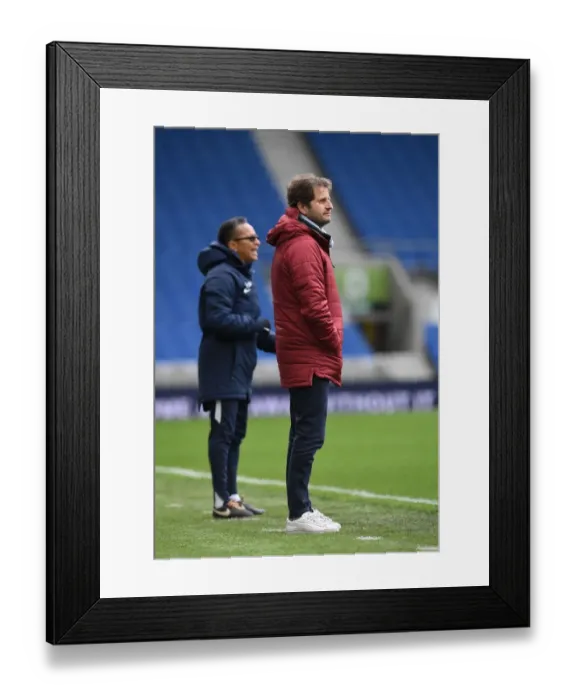 Framed Print : Joe Montemurro Guides Arsenal Women in FA WSL Clash Against Brighton & Hove Albion Framed Print : Joe Montemurro Guides Arsenal Women in FA WSL Clash Against Brighton & Hove Albion