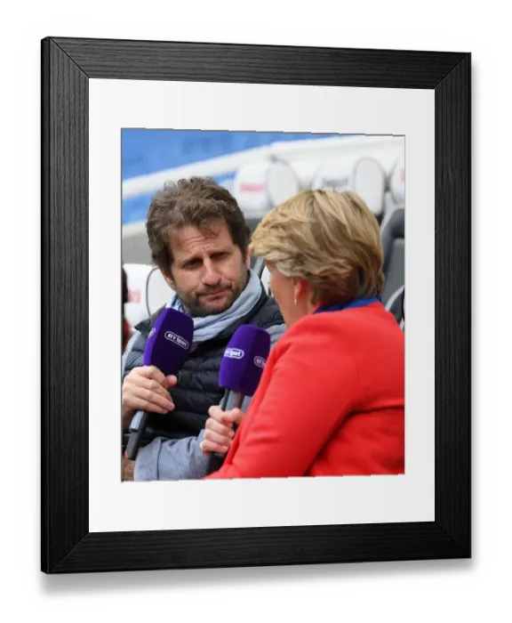 Framed Print : Joe Montemurro: Arsenal Women's Manager Readies for Brighton Showdown