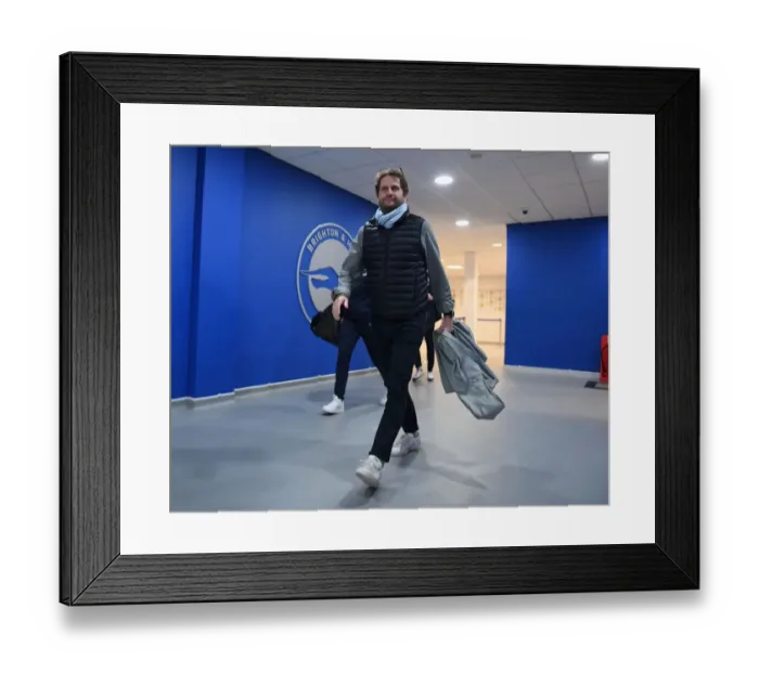 Framed Print : Joe Montemurro: Arsenal Women's Manager Prepares for Brighton Showdown