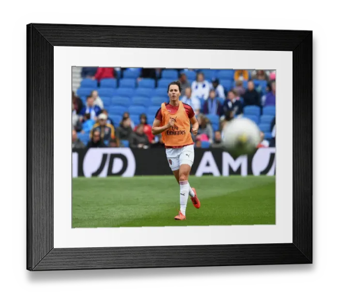 Framed Print : Viki Schnaderbeck: Arsenal Women's Defensive Star Ahead of Brighton Clash