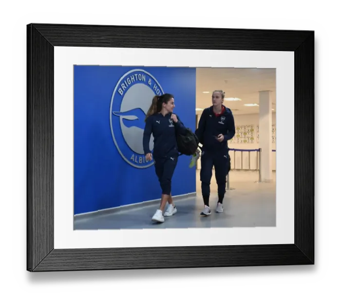 Framed Print : Arsenal Women: Van de Donk and Mead Prepared for Battle against Brighton & Hove Albion