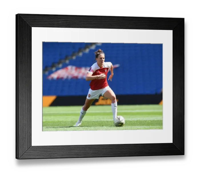 Framed Print : Arsenal's Katrine Veje Shines in FA WSL Clash Against Brighton & Hove Albion