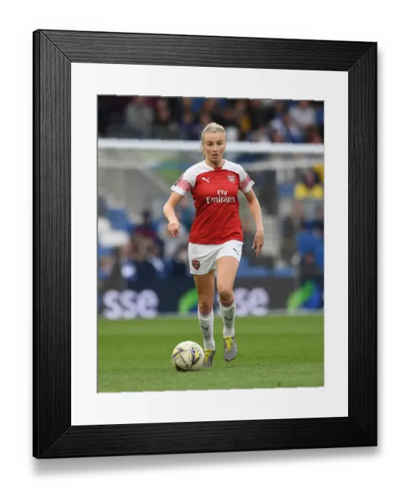 Framed Print : Leah Williamson in Action: Arsenal Women vs Brighton & Hove Albion Women
