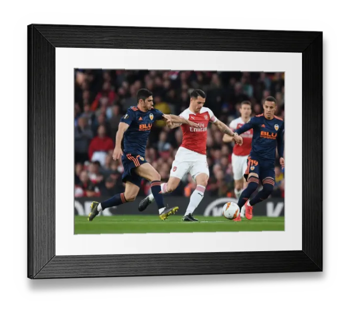 Framed Print : Arsenal vs Valencia: UEFA Europa League Semi-Final Showdown at Emirates Stadium, London, 2019