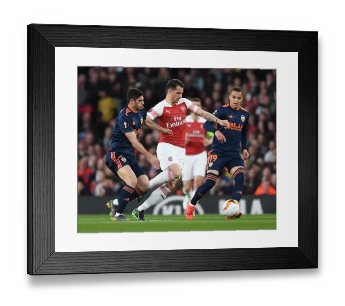 Framed Print : Arsenal vs Valencia: UEFA Europa League Semi-Final Showdown at Emirates Stadium, London, 2019