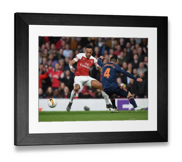 Framed Print : Arsenal vs Valencia: UEFA Europa League Semi-Final Showdown at Emirates Stadium, London 2019