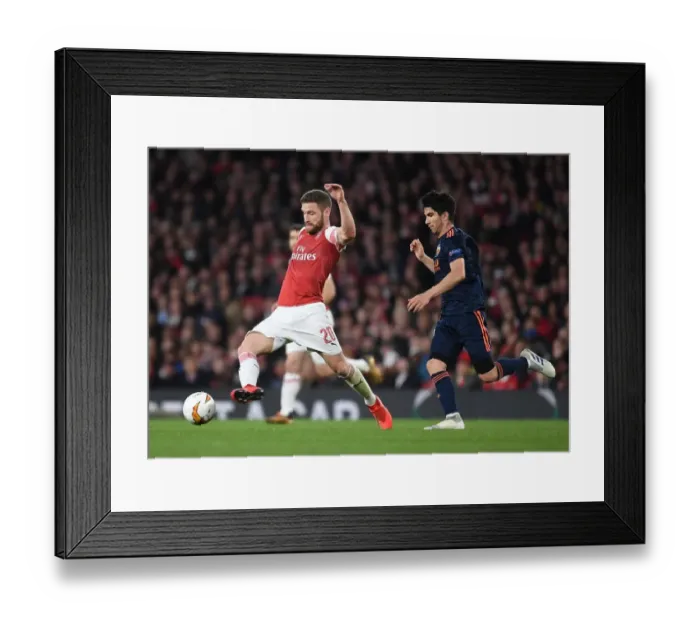 Framed Print : Arsenal vs Valencia: UEFA Europa League Semi-Final Showdown at Emirates Stadium, London, 2019