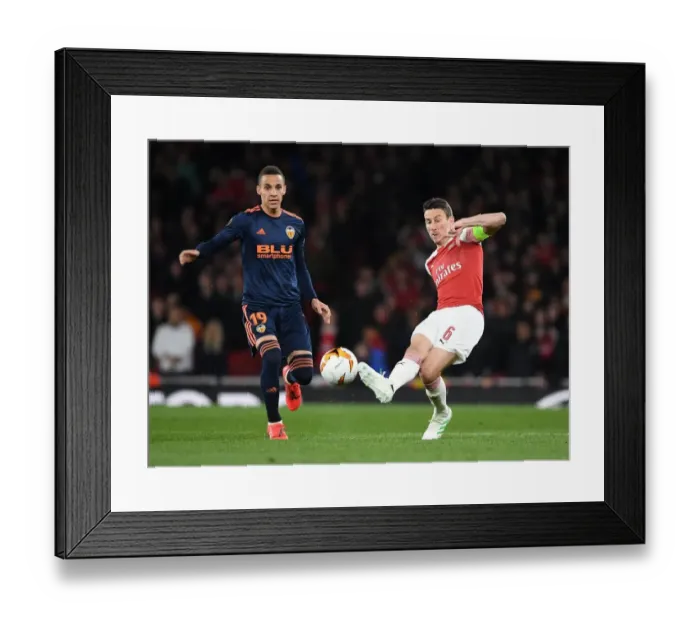 Framed Print : Arsenal vs Valencia: UEFA Europa League Semi-Final First Leg at Emirates Stadium, London, 2019