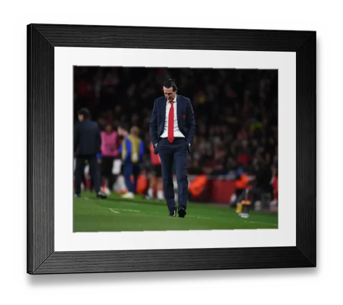 Framed Print : LONDON, ENGLAND - MAY 02: of Arsenal during the UEFA Europa League Semi Final First Leg match between Arsenal Framed Print : LONDON, ENGLAND - MAY 02: of Arsenal during the UEFA Europa League Semi Final First Leg match between Arsenal