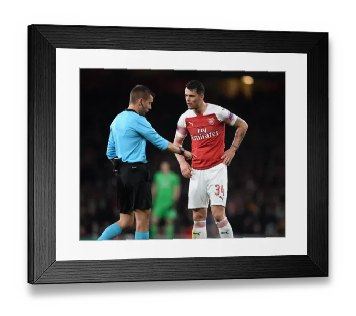Framed Print : Arsenal vs Valencia: UEFA Europa League Semi-Final Showdown at Emirates Stadium, London 2019