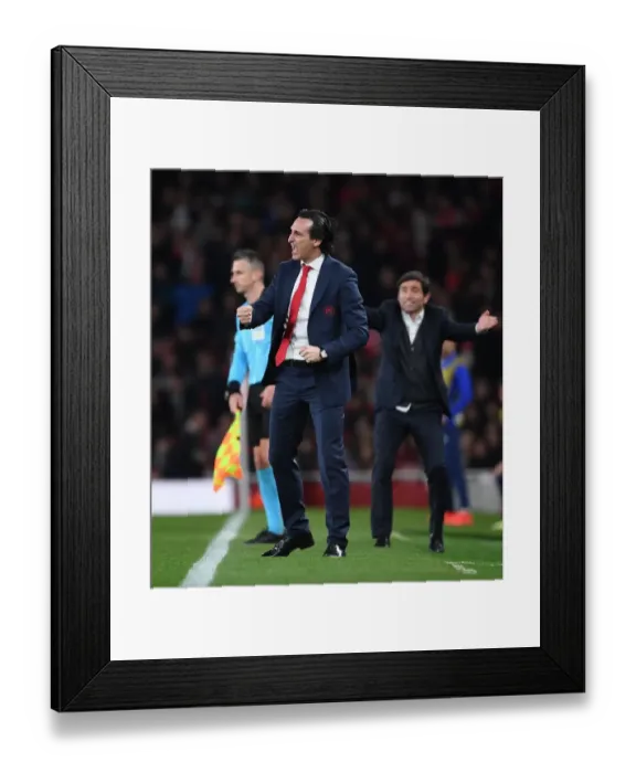 Framed Print : Unai Emery Guides Arsenal in Europa League Semi-Final Clash vs Valencia (2018-19) Framed Print : Unai Emery Guides Arsenal in Europa League Semi-Final Clash vs Valencia (2018-19)