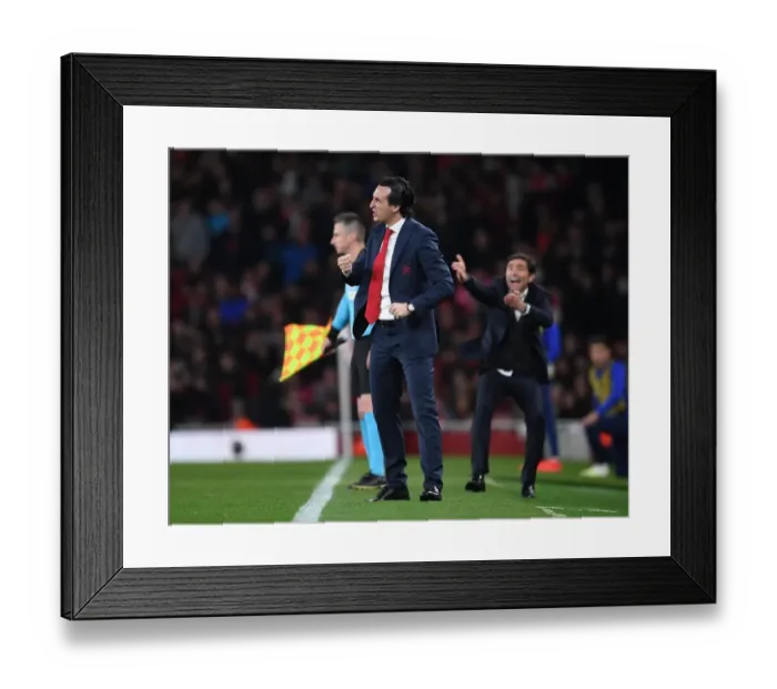 Framed Print : Unai Emery Leads Arsenal in Europa League Semi-Final Clash against Valencia Framed Print : Unai Emery Leads Arsenal in Europa League Semi-Final Clash against Valencia