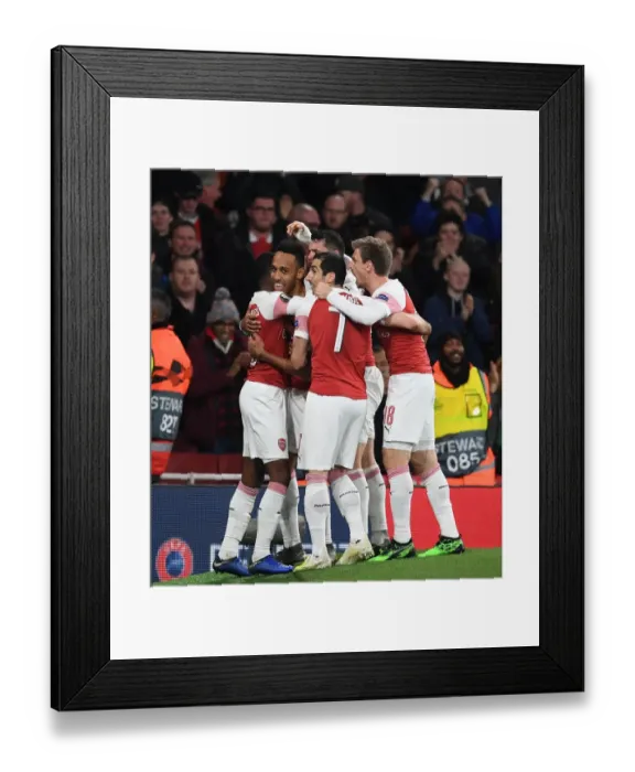 Framed Print : Arsenal vs Valencia: UEFA Europa League Semi-Final Showdown at Emirates Stadium, London, 2019 Framed Print : Arsenal vs Valencia: UEFA Europa League Semi-Final Showdown at Emirates Stadium, London, 2019