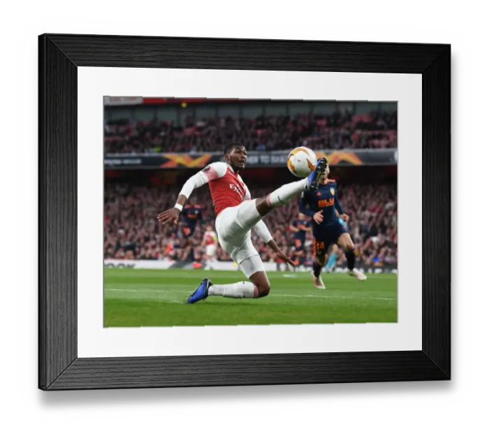 Framed Print : Arsenal vs Valencia: Ainsley Maitland-Niles in UEFA Europa League Semi-Final First Leg