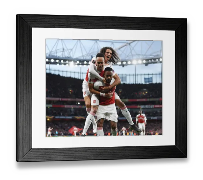 Framed Print : Arsenal vs Valencia: UEFA Europa League Semi-Final First Leg at Emirates Stadium, London, 2019