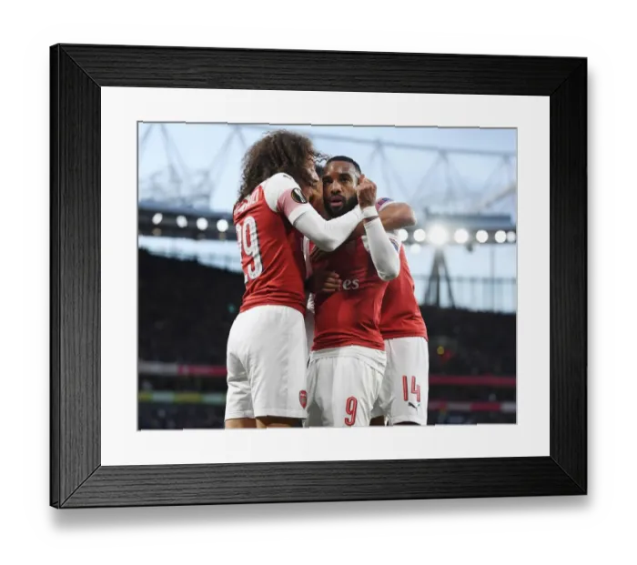 Framed Print : Arsenal vs Valencia: UEFA Europa League Semi-Final Showdown at Emirates Stadium, London, 2019
