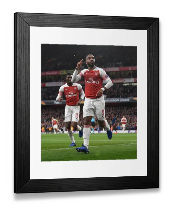 Framed Print : Alexis Lacazette Scores in Arsenal's Europa League Semi-Final Victory over Valencia Framed Print : Alexis Lacazette Scores in Arsenal's Europa League Semi-Final Victory over Valencia
