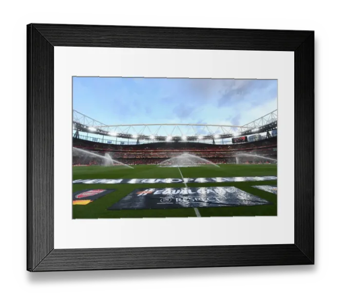 Framed Print : Arsenal vs Valencia: UEFA Europa League Semi-Final First Leg at Emirates Stadium, London, 2019