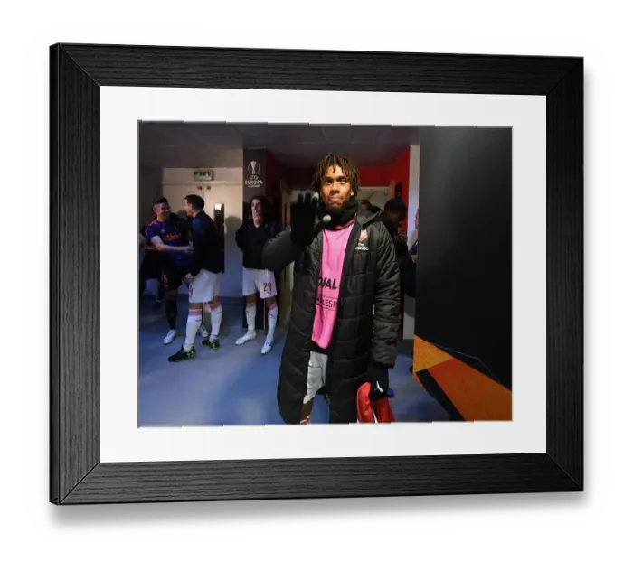 Framed Print : Arsenal vs Valencia: UEFA Europa League Semi-Final Showdown at Emirates Stadium, London, 2019